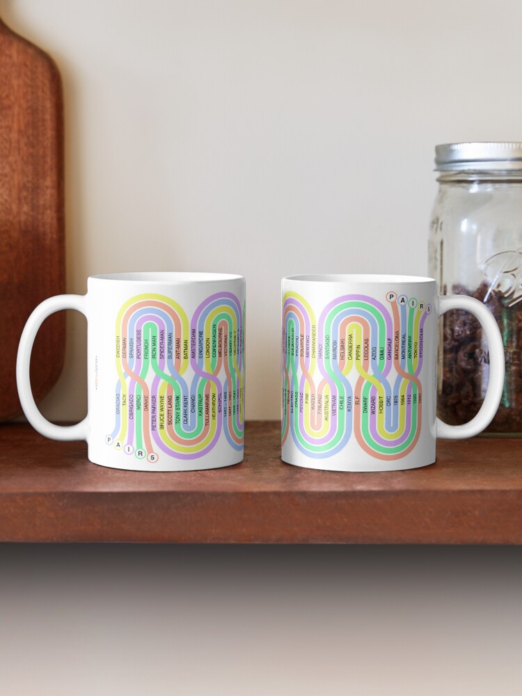 Thumbnail 2 of 6, Coffee Mug, Pair5 Spaghetti Study Mug designed and sold by ApplicVision.