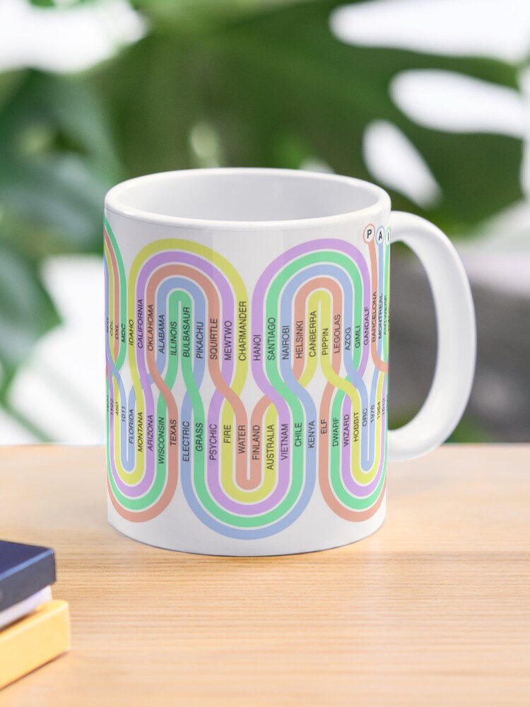 Thumbnail 1 of 6, Coffee Mug, Pair5 Spaghetti Study Mug designed and sold by ApplicVision.
