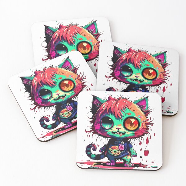 Item preview, Zombie Cat Art - Unleash the Undead Charm with Cat Zombie Illustrations! designed and sold by Watchara Aekcheen.