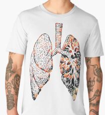 Lungs - Flowers Men's Premium T-Shirt