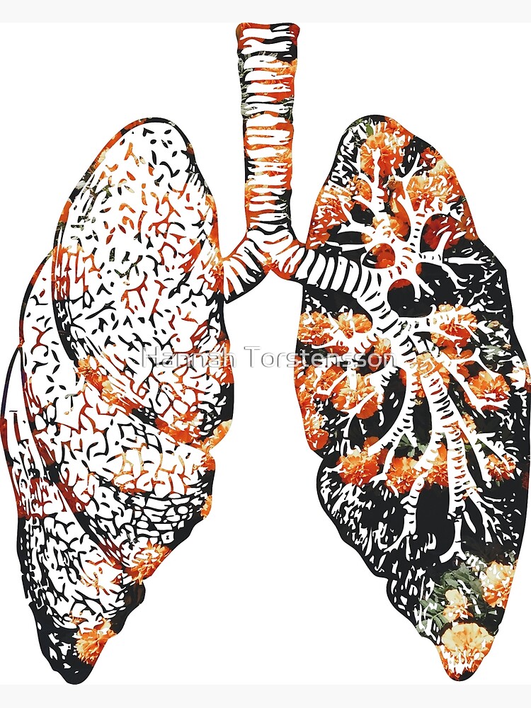 "Lungs Flowers " Art Print by Safirith Redbubble