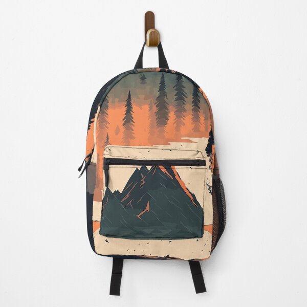 Item preview, Foggy forest and mountains under the moonlight designed and sold by elearah1.