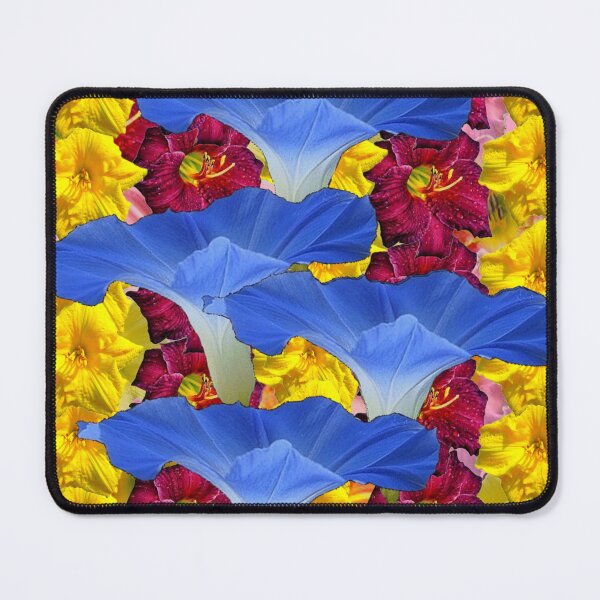 Item preview, BLUE MORNING GLORY FLOWERS LILY GARDEN ART PATTERN ART designed and sold by sharlesart.
