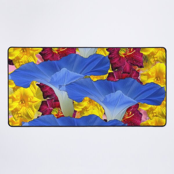 Item preview, BLUE MORNING GLORY FLOWERS LILY GARDEN ART PATTERN ART designed and sold by sharlesart.