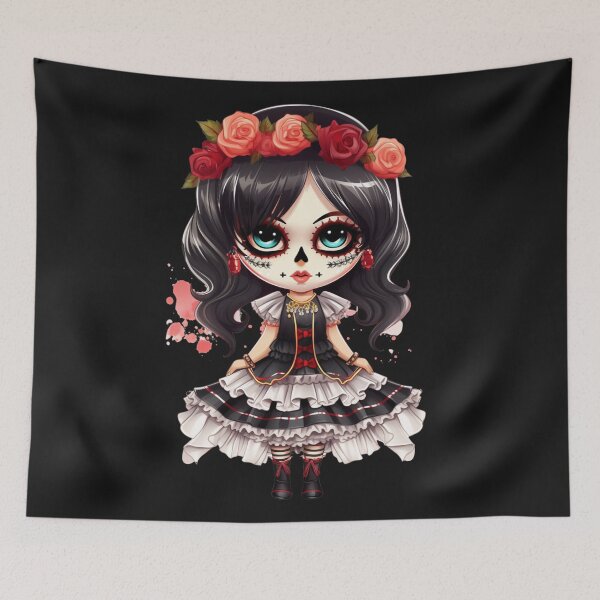 Item preview, Dia de Los Muertos Girl designed and sold by StudioRedKoala.