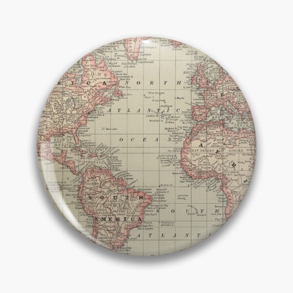 Item preview, Vintage Map of the World (1885) designed and sold by BravuraMedia.