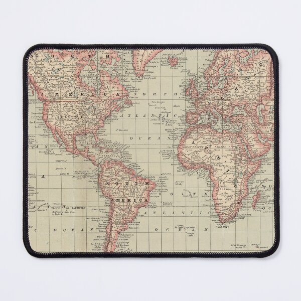 Item preview, Vintage Map of the World (1885) designed and sold by BravuraMedia.