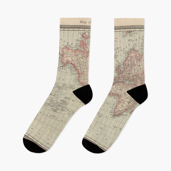 Item preview, Vintage Map of the World (1885) designed and sold by BravuraMedia.