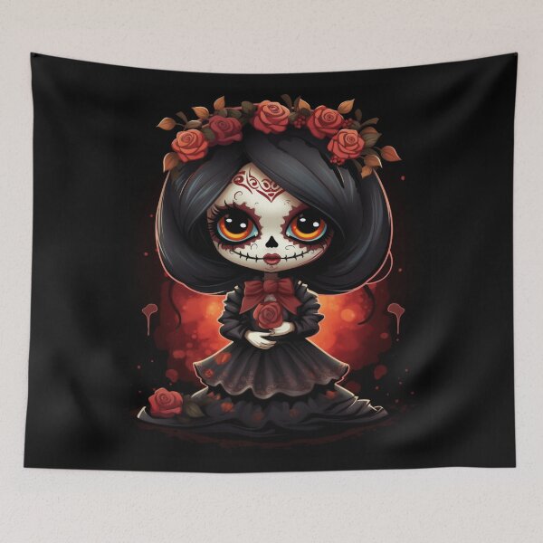 Item preview, Dia de Los Muertos Girl designed and sold by StudioRedKoala.