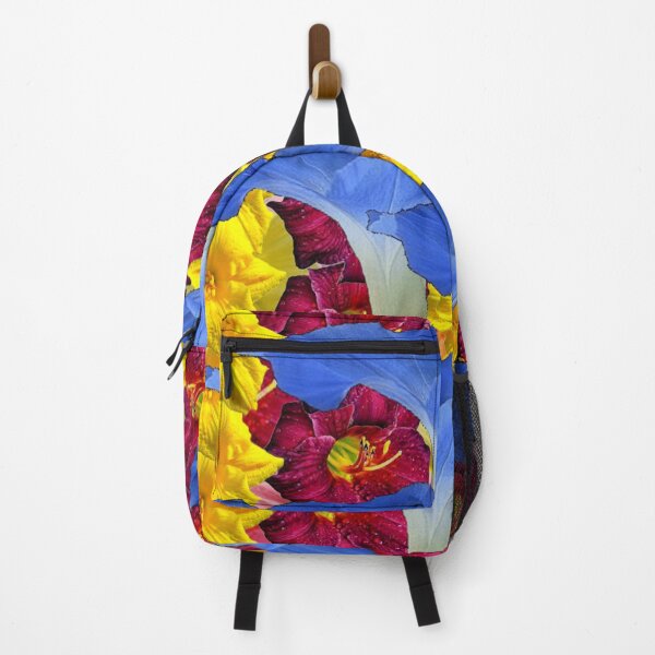 Item preview, BLUE MORNING GLORY FLOWERS LILY GARDEN ART PATTERN ART designed and sold by sharlesart.