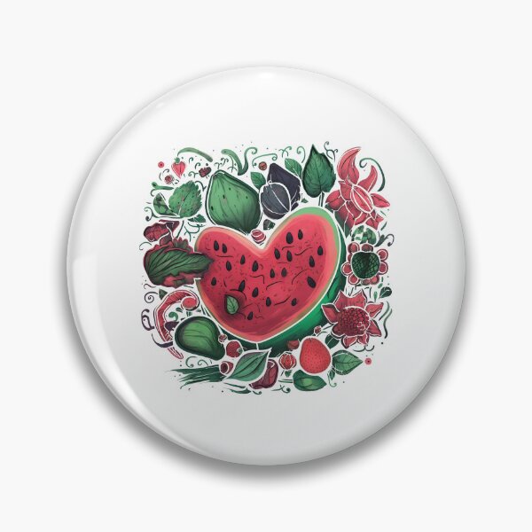 Item preview, Watermelon Fruitarian Strawberries Lover Heart Fruit Summer designed and sold by farhanhafeez.
