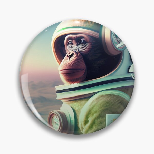 Item preview, Space Monkey Astronaut - Green Planet Landscape - Universe Explorer designed and sold by monkeybusiness.pt.