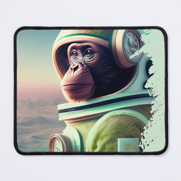 Item preview, Space Monkey Astronaut - Green Planet Landscape - Universe Explorer designed and sold by monkeybusiness.pt.