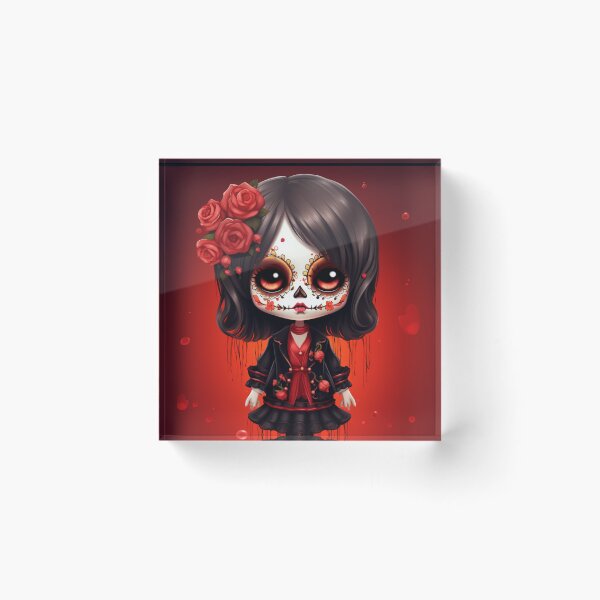 Artikelvorschau, Dia de Los Muertos Mädchen entworfen und verkauft von StudioRedKoala.