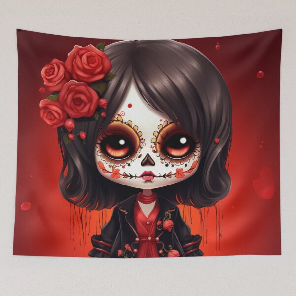 Item preview, Dia de Los Muertos Girl designed and sold by StudioRedKoala.