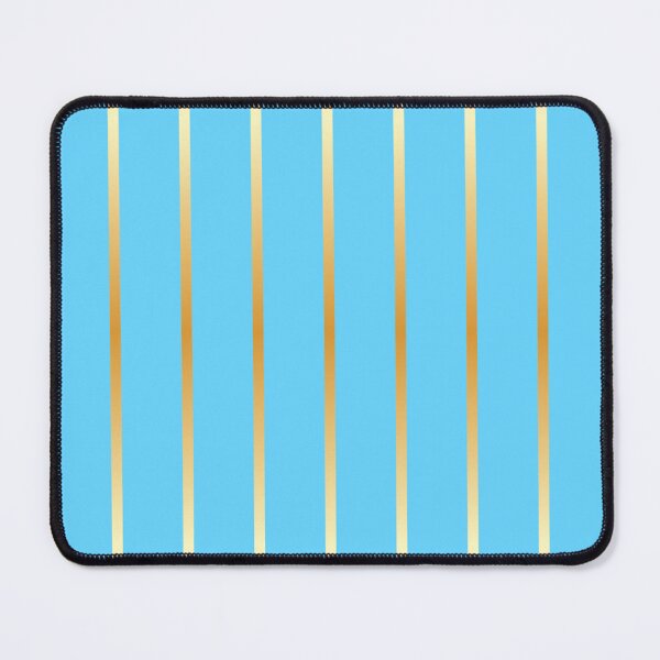 Item preview, Stripes of Gold on Cyan designed and sold by LanDiMonk.