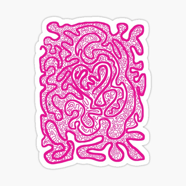 Wavy Heart Sticker