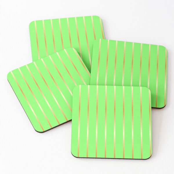 Item preview, Stripes of Gold on Lime Green designed and sold by LanDiMonk.