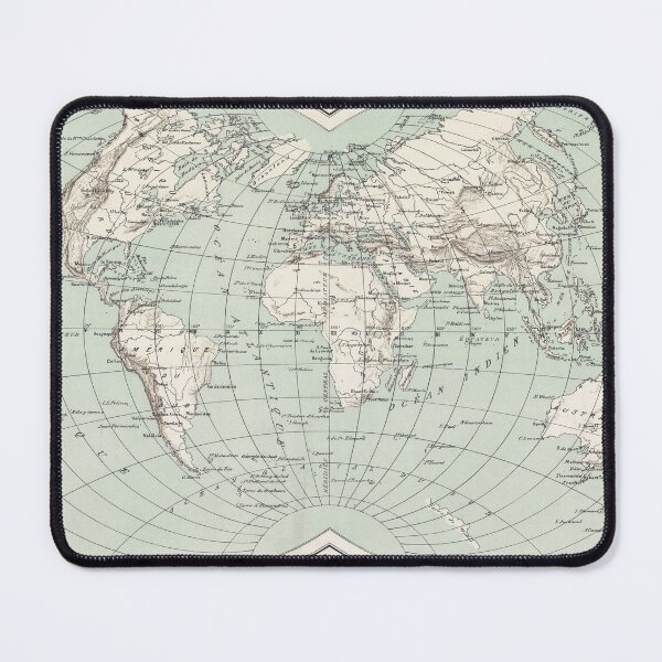 Item preview, Vintage Map of The World (1888) designed and sold by BravuraMedia.
