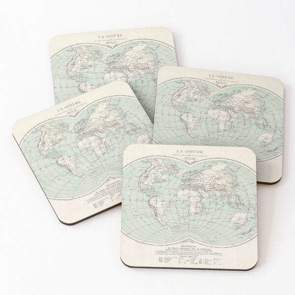Item preview, Vintage Map of The World (1888) designed and sold by BravuraMedia.