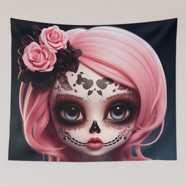 Item preview, Dia de Los Muertos Girl designed and sold by StudioRedKoala.