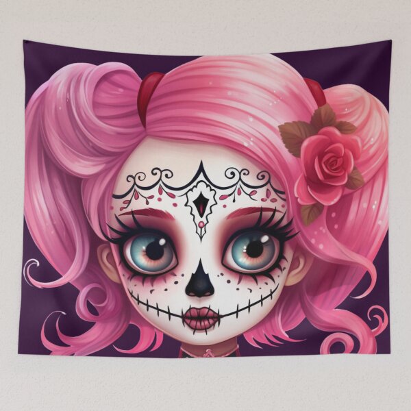 Item preview, Dia de Los Muertos Girl designed and sold by StudioRedKoala.