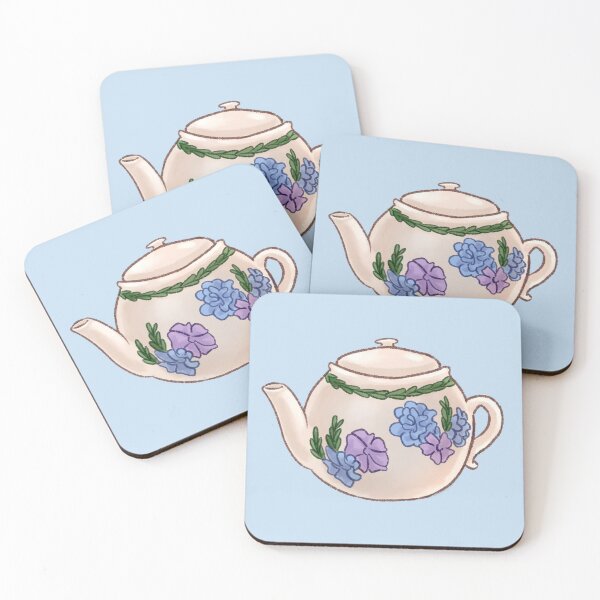 Item preview, Floral Teapot designed and sold by TurtleTeaHouse.