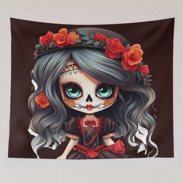 Item preview, Dia de Los Muertos Girl designed and sold by StudioRedKoala.