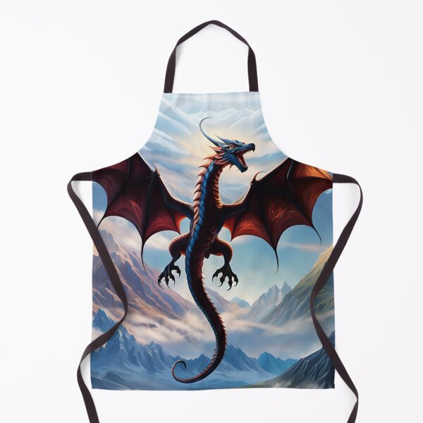 Item preview, Red Dragon Flying Over Mountains designed and sold by AuroraSpringer.