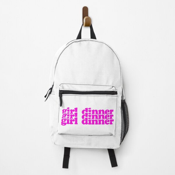 Item preview, girl dinner hot pink text design designed and sold by EmeraldeaArt.