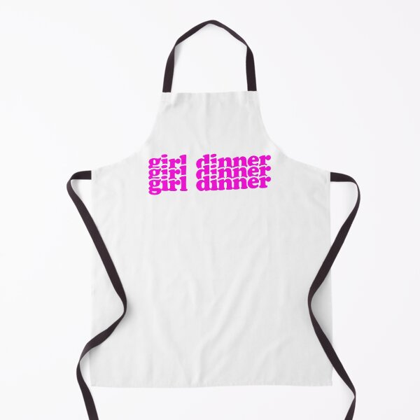 Item preview, girl dinner hot pink text design designed and sold by EmeraldeaArt.