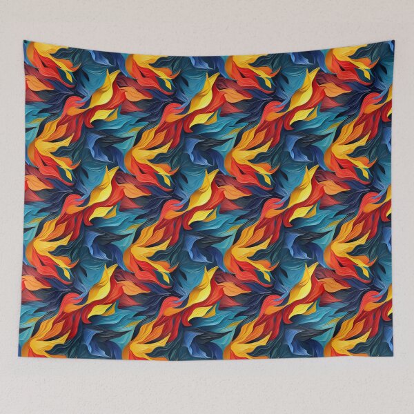 Item preview, Japanese Style Textured Flames designed and sold by Jiinkyy.