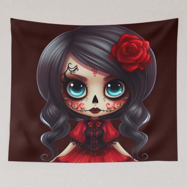 Item preview, Dia de Los Muertos Girl designed and sold by StudioRedKoala.