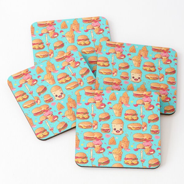 Item preview, Smiling Fast food Pattern designed and sold by Theo-B.