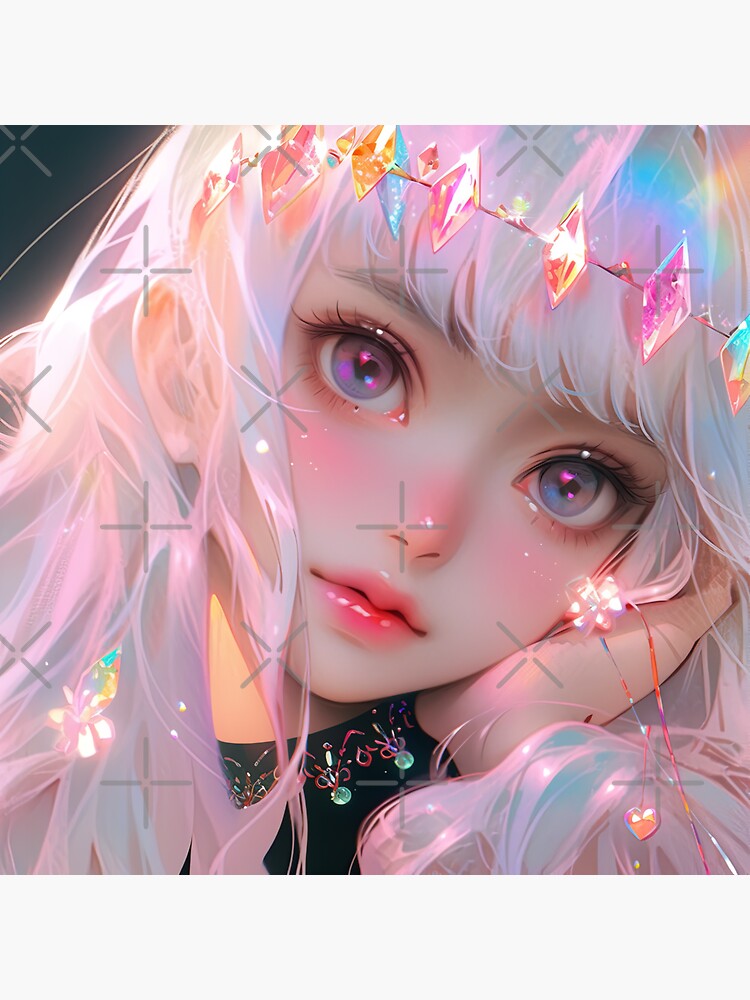 eyes, pink hair, anime, anime girls, heart eyes, closeup, digital art