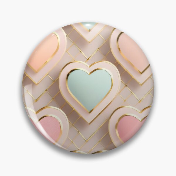 Item preview, Pastel Pink Salmon Hearts designed and sold by Nathalia  Lodi.
