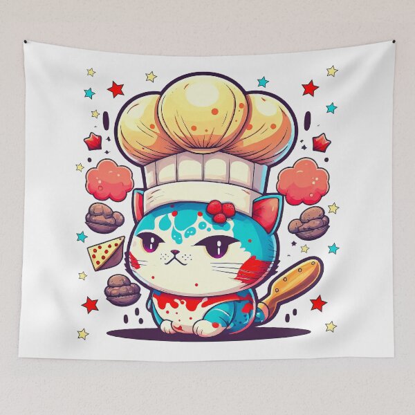 Item preview, Cat Pet Cartoon Chef designed and sold by OCNau.