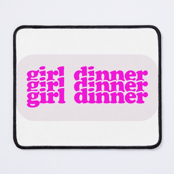 Item preview, girl dinner hot pink designed and sold by EmeraldeaArt.