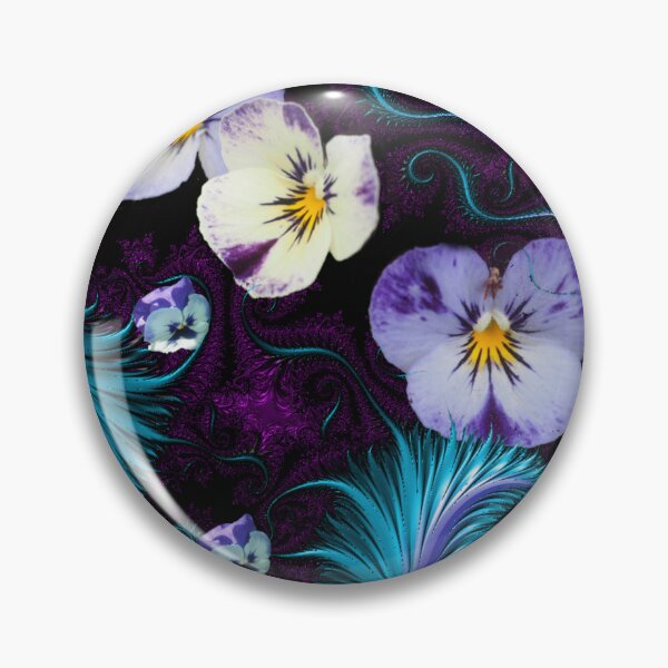 Item preview, Pansey Fractal designed and sold by Kelly Larson.