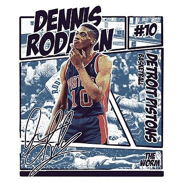 Dennis Rodman The Worm Piston Canvas Print