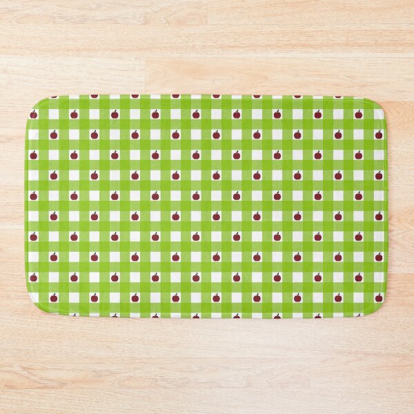 Item preview, Apple Checks - birght green and white  designed and sold by Una Somerville.