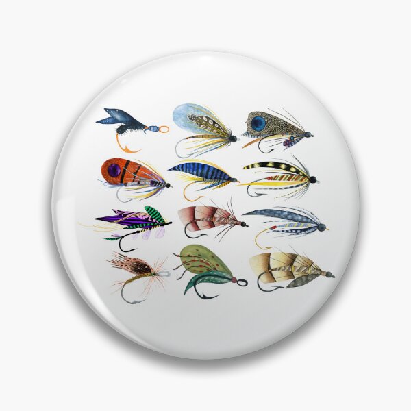Artikelvorschau, Forellenfliegen - Fliegenfischen entworfen und verkauft von Rich Summers Art.