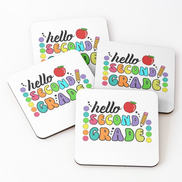 Item preview, Hello Second Grade  designed and sold by The Sticker Spree  ⭐️⭐️⭐️⭐️⭐️.