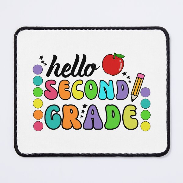 Item preview, Hello Second Grade  designed and sold by The Sticker Spree  ⭐️⭐️⭐️⭐️⭐️.