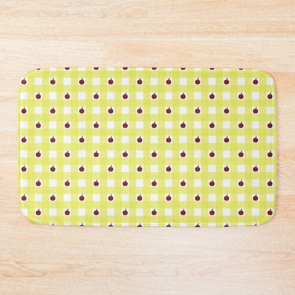 Item preview, Apple Checks - neon yellow and white  designed and sold by Una Somerville.