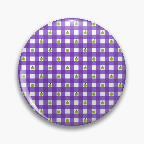 Item preview, Apple Checks - purple and white  designed and sold by Una Somerville.