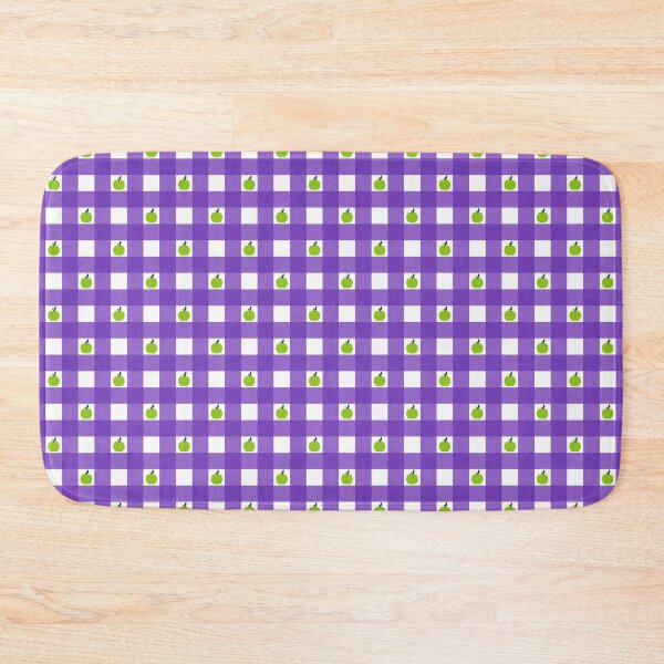 Item preview, Apple Checks - purple and white  designed and sold by Una Somerville.