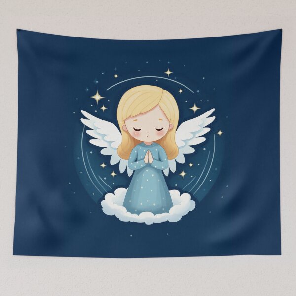 Item preview, Starry Night Angel / Guardian Angel designed and sold by LoLovi.