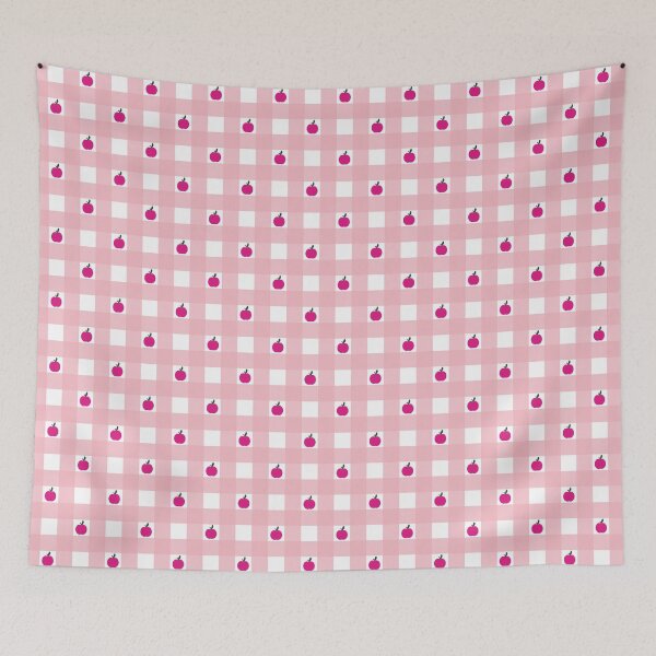 Item preview, Apple Checks - Tickled Pink and Barbie Pink Apples designed and sold by Una Somerville.
