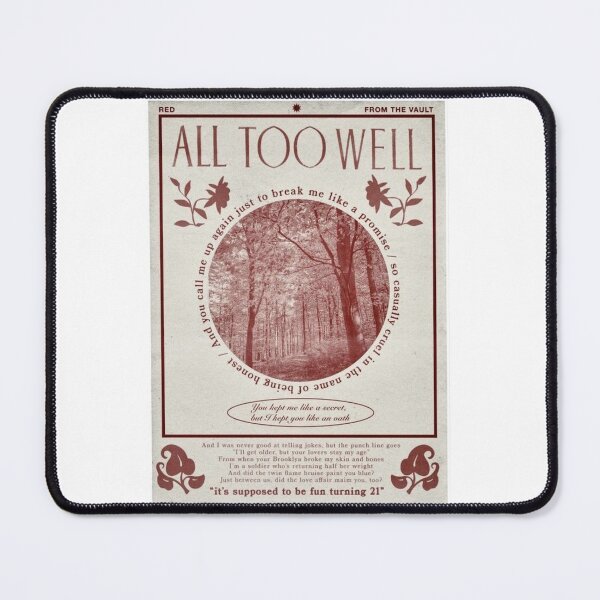 Item preview, all too well vintage poster designed and sold by therealannie.